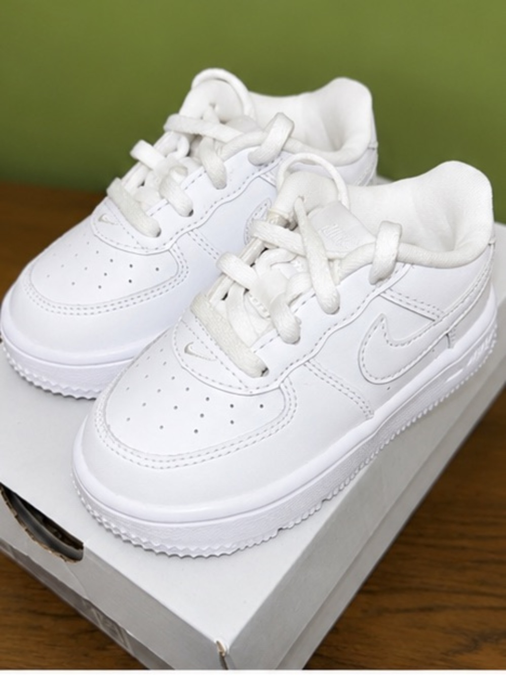 Force1 Low Lace (TD) White Shoe Box Label